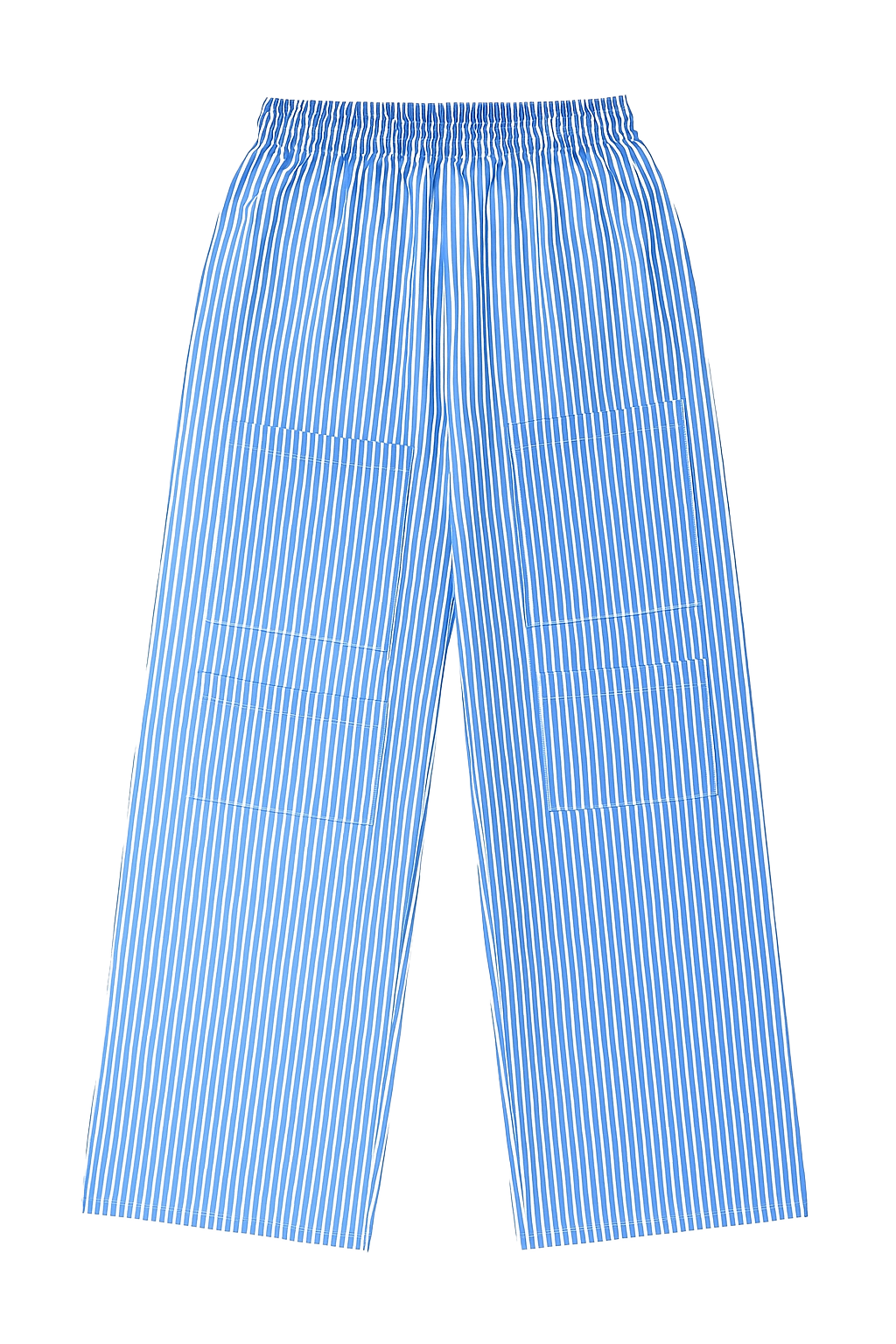 STRIPED BLUE PANTS 