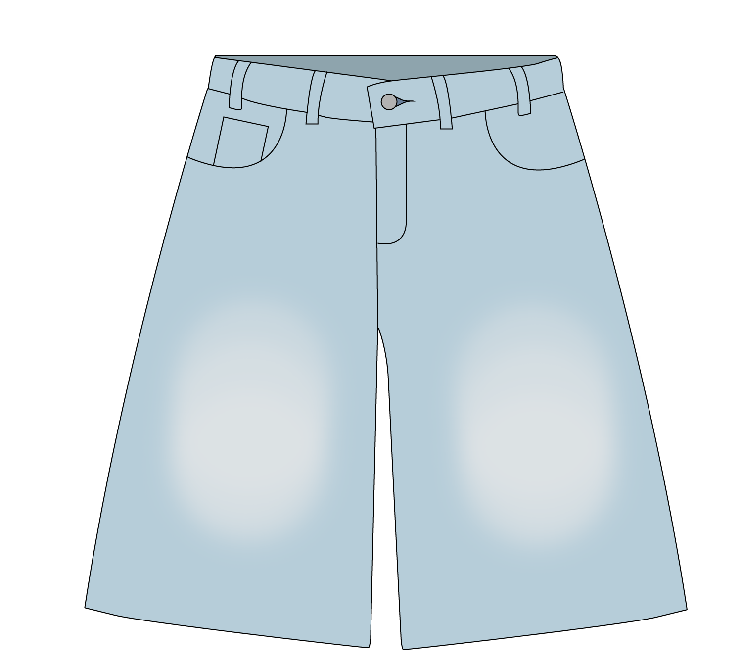 LIGHT BLUE JORTS 